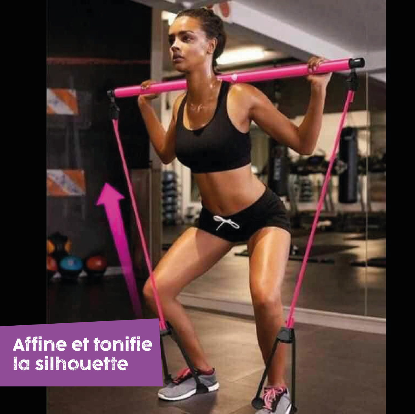 Barre d'entraînement de gymnastique à domicile